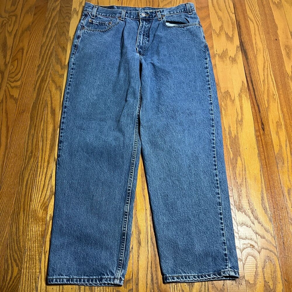 Vtg Levis 550 Jeans Mens 38x30 Relaxed Fit Blue Denim Y2K 90s Baggy